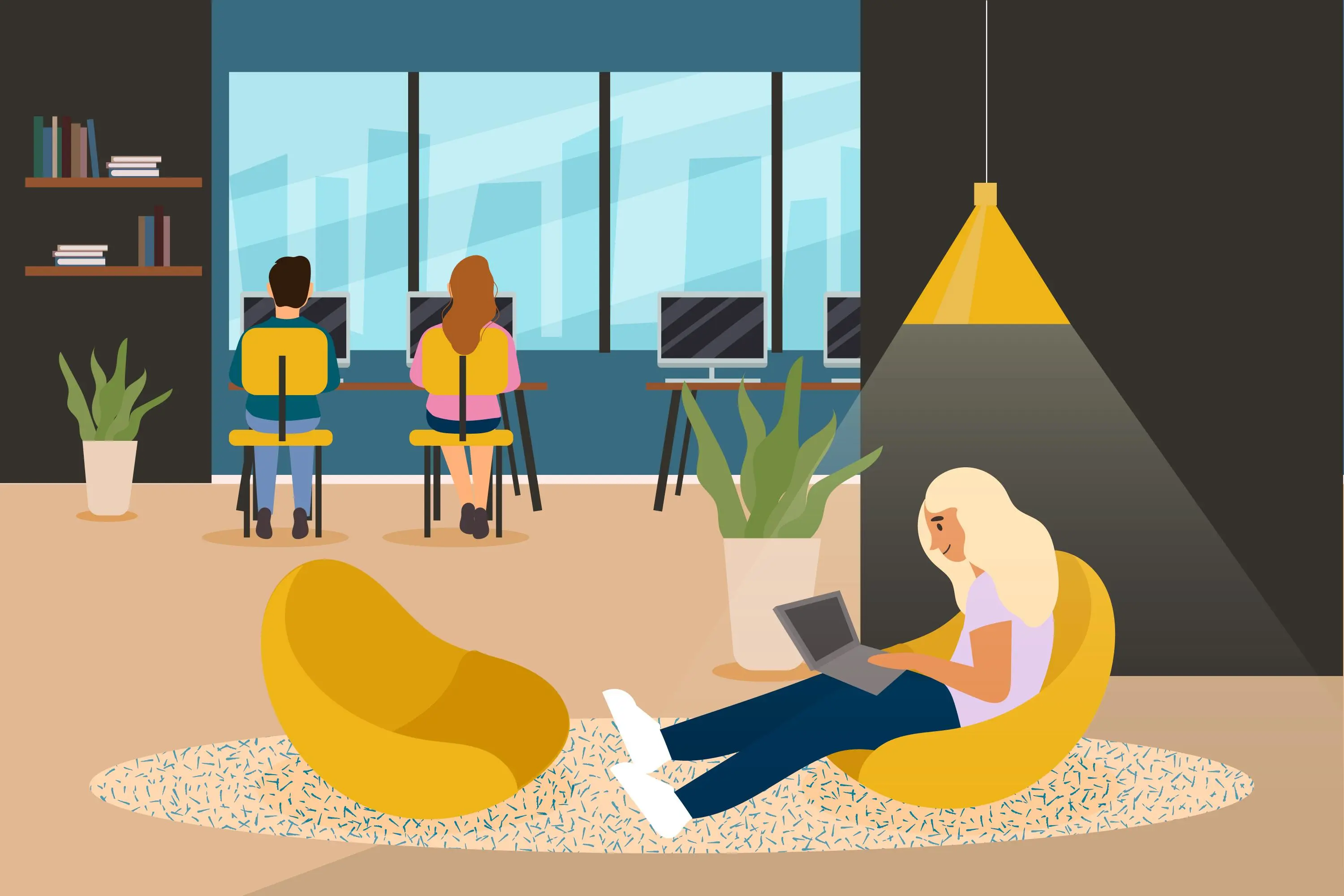 Local coworking spaces: a solution to overcome the difficulties of teleworking and promote flexibility ● B2B Estate - Espaces de coworking de proximite une solution pour eviter les difficultes du teletravail et favoriser la flexibilite.webp